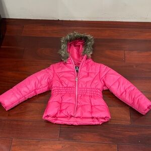R&K Bright Pink Kids Puffer Jacket